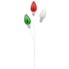 Discount 🔔 Red, White & Green Glittered 3 Bulb Spray by Ashland® 🎉 -Outlet Yuletide Joy Store 10673675 1