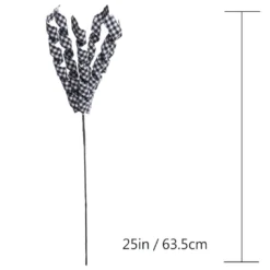 Deals 👍 Black & White Plaid Spiral Stem by Ashland® ✔️ -Outlet Yuletide Joy Store 10673919 3