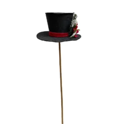 Best Sale π Black Hat with Red Poinsettia Stem by Ashland® π 7 Best Sale π Black Hat with Red Poinsettia Stem by Ashland® π -Outlet Yuletide Joy Store 10673923 3