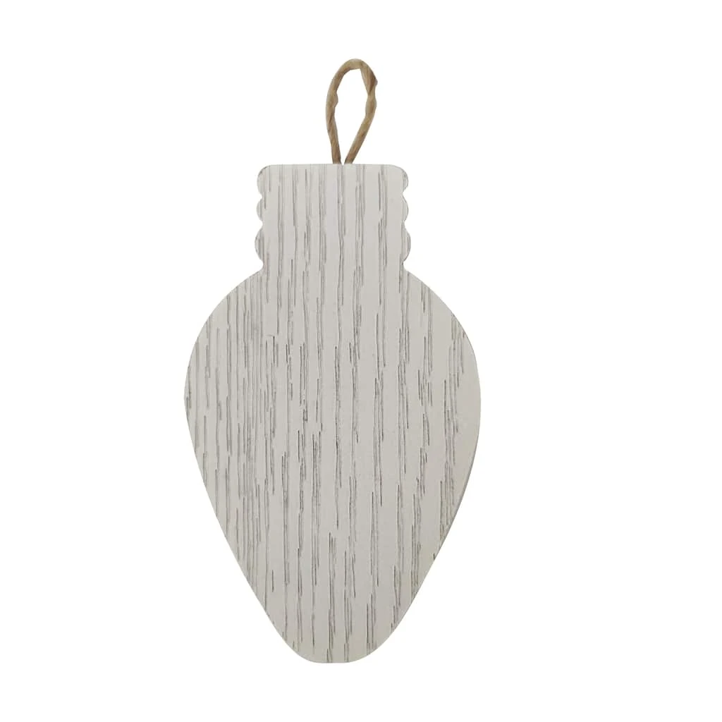 Promo ⭐ 3" White Light Bulb Ornament by Michaels ❤️ 3 Promo ⭐ 3" White Light Bulb Ornament by Michaels ❤️