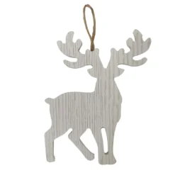 Promo ⭐ 5" White Deer Ornament by Michaels ✔️