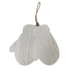 Outlet ✨ 4" White Mittens Ornament by Michaels 🔔