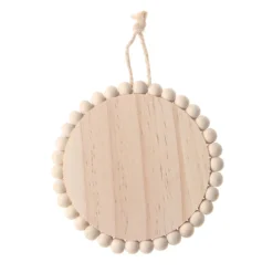 Flash Sale 💯 4" DIY Unfinished Beaded Wood Circle Ornament by Michaels ⭐