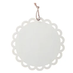 Best Pirce 🌟 5" DIY Unfinished Scalloped Wood Circle Ornament by Michaels 🎉