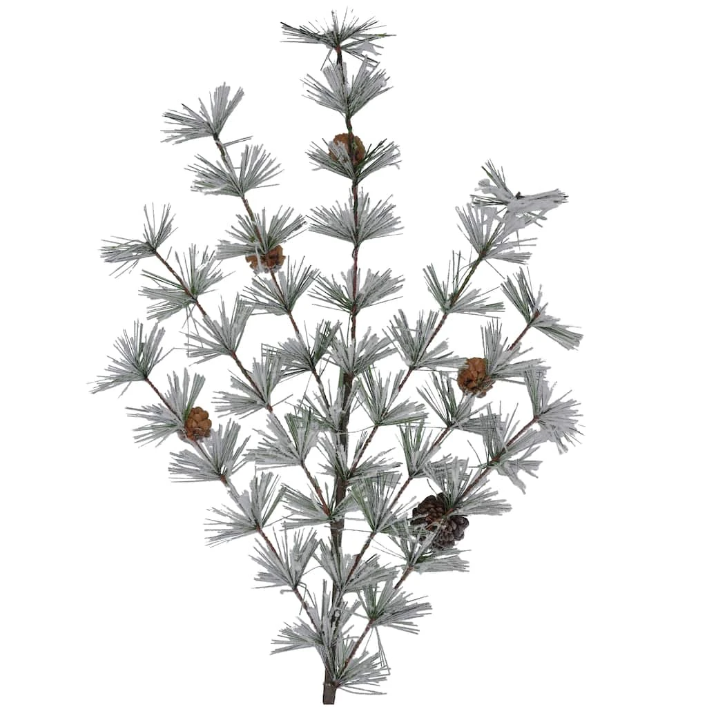 Buy ❤️ Snow Flocked Pine Spray with Pinecones by Ashland® 🌟 5 Buy ❤️ Snow Flocked Pine Spray with Pinecones by Ashland® 🌟 - Image 3