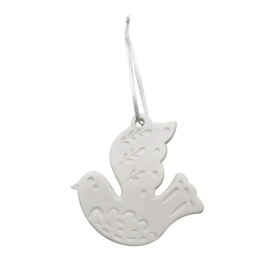 Buy π 4" DIY Unfinished Ceramic Dove Ornament by Michaels π 4 Buy π 4" DIY Unfinished Ceramic Dove Ornament by Michaels π - Image 2