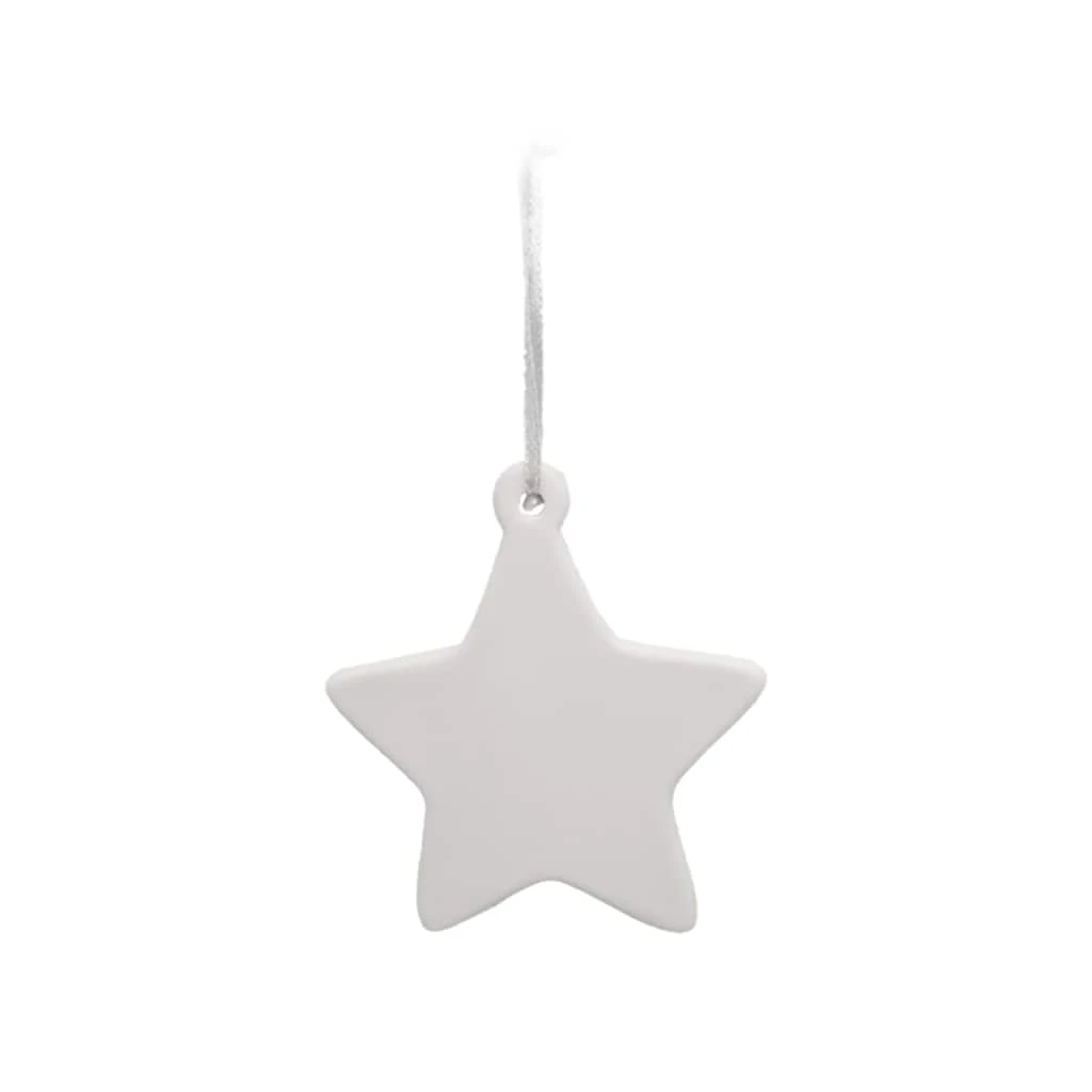 Wholesale 😀 4" Unfinished Ceramic Star Ornament by Michaels ❤️ 3 Wholesale 😀 4" Unfinished Ceramic Star Ornament by Michaels ❤️