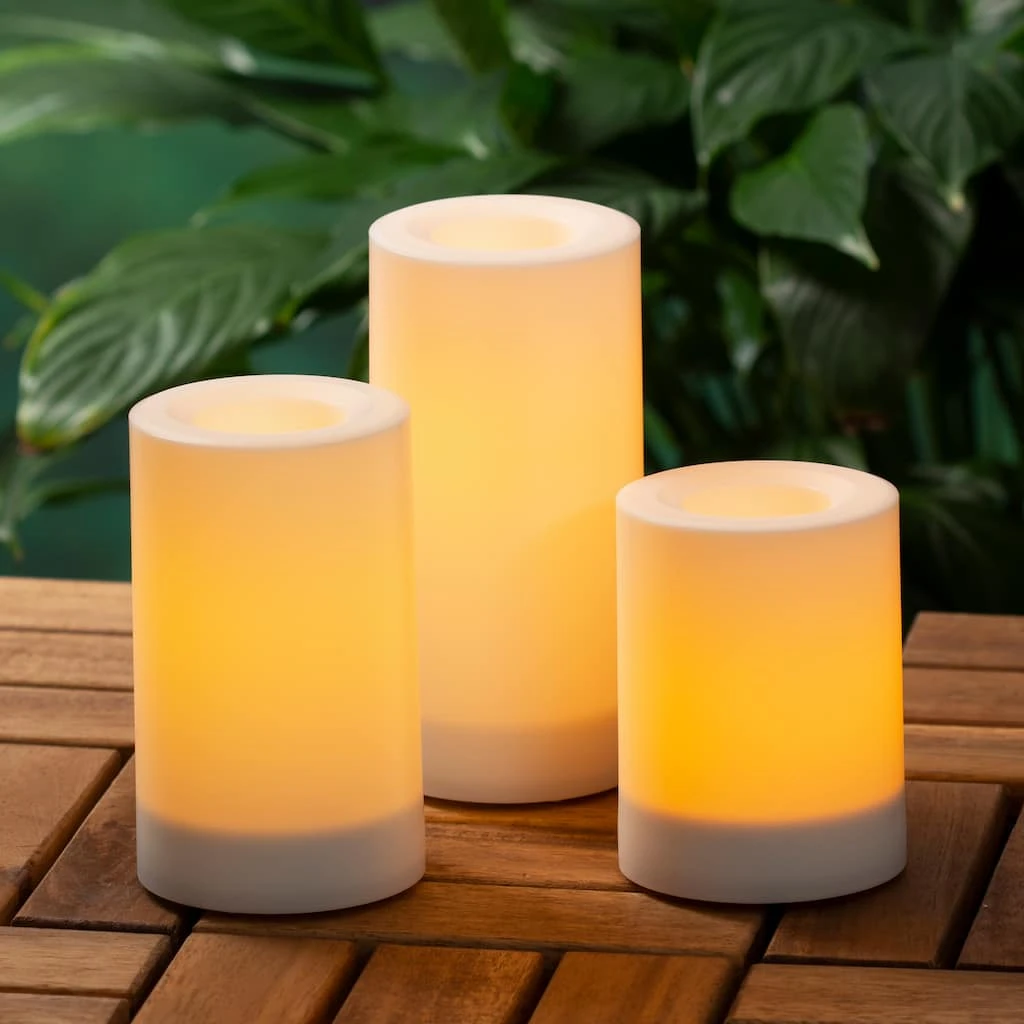 Brand new 🤩 6 Packs: 3 ct. (18 total) White LED Pillar Candles by Ashland® ✨ 10 Brand new 🤩 6 Packs: 3 ct. (18 total) White LED Pillar Candles by Ashland® ✨ - Image 8
