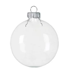 Budget ✔️ Christmas 4ct. 3" Clear Glass Disc Ornaments by Michaels 🔔