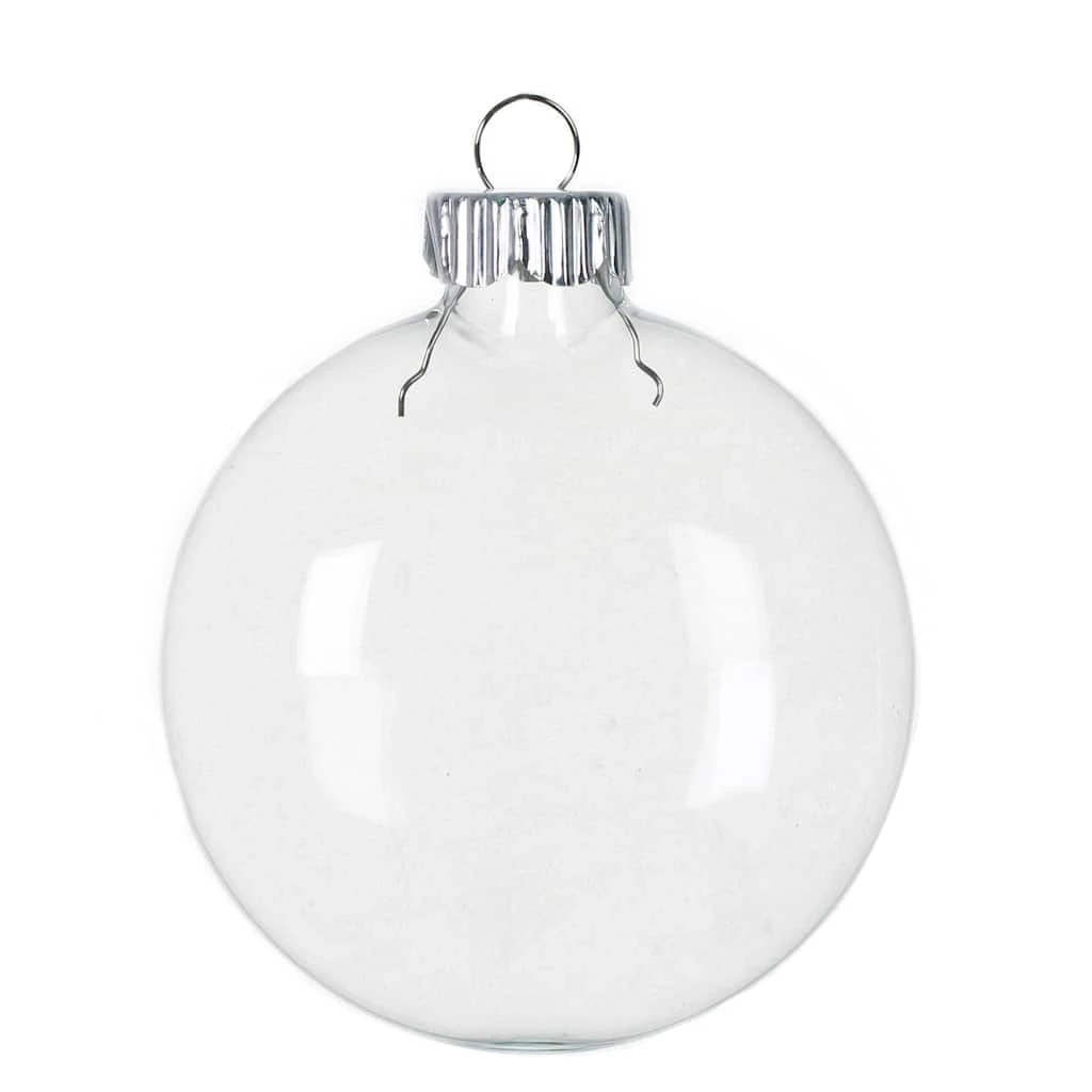 Budget βοΈ Christmas 4ct. 3" Clear Glass Disc Ornaments by Michaels π 3 Budget βοΈ Christmas 4ct. 3" Clear Glass Disc Ornaments by Michaels π