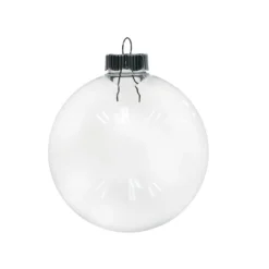 Coupon ⌛ Christmas 3" Clear Plastic Disc Ornament by Michaels 👏