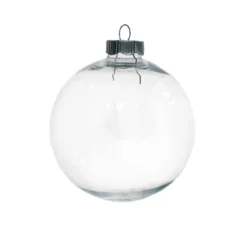 Discount ✔️ Christmas 2.5" Clear Plastic Ball Ornament by Michaels 🛒