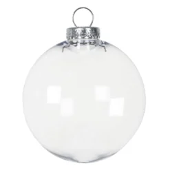 Cheapest 😉 Christmas 4.5" Clear Plastic Disc Ornament by Michaels 🎉