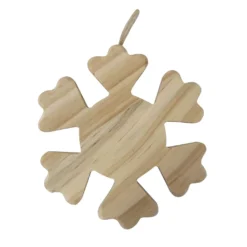 Wholesale ✨ 4.5" Unfinished Wood Snowflake Ornament by Michaels ❤️