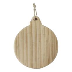Buy 🎁 4" Unfinished Wood Round Bulb Ornament by Michaels 🤩