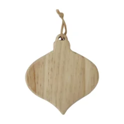Promo 😀 4.5" Unfinished Wood Bulb Ornament by Michaels 🛒