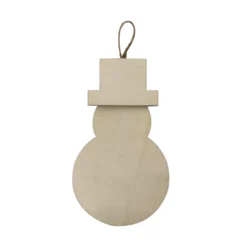 Outlet 🔥 5" Unfinished Wood Snowman Ornament by Michaels ⌛
