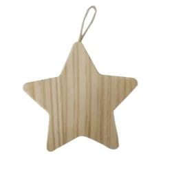 Outlet ⭐ 4" Unfinished Wood Star Ornament by Michaels ✔️