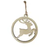 Coupon 🎁 4.5" Unfinished Wood Round Deer Ornament by Michaels 🎁 -Outlet Yuletide Joy Store 10675016 1