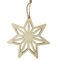 Outlet 🥰 4.5" Unfinished Wooden Starburst Ornament by Michaels ⭐