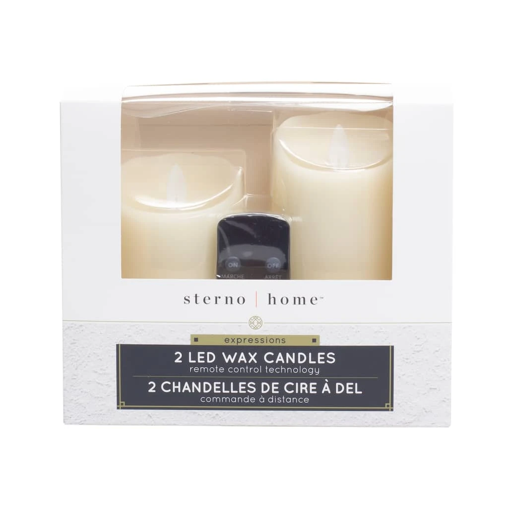 Best Pirce 😍 6 Packs: 2 ct. (12 total) Sterno Home™ Cream LED Wax Pillar Candles by Ashland ❤️ 6 Best Pirce 😍 6 Packs: 2 ct. (12 total) Sterno Home™ Cream LED Wax Pillar Candles by Ashland ❤️ - Image 4
