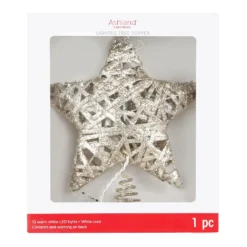 Brand new 🛒 11" Lighted Gold Grapevine Tree Topper by Ashland® ⭐