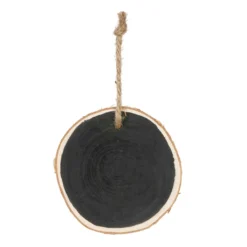 Discount ✔️ 4" Unfinished Black Birch Round Ornament by Michaels 😉