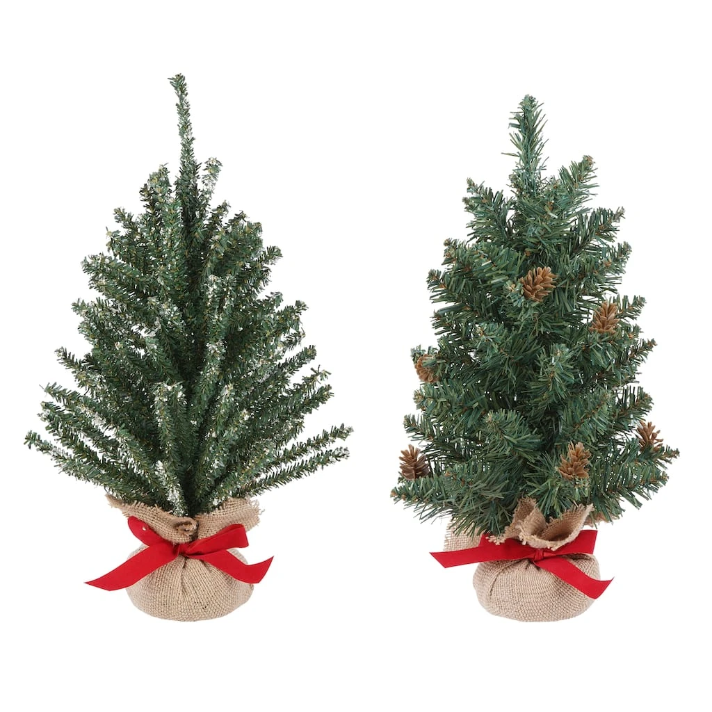 Wholesale 🎁 Assorted 16" Artificial Christmas Tree with Burlap Base by Ashland® 💯 3 Wholesale 🎁 Assorted 16" Artificial Christmas Tree with Burlap Base by Ashland® 💯