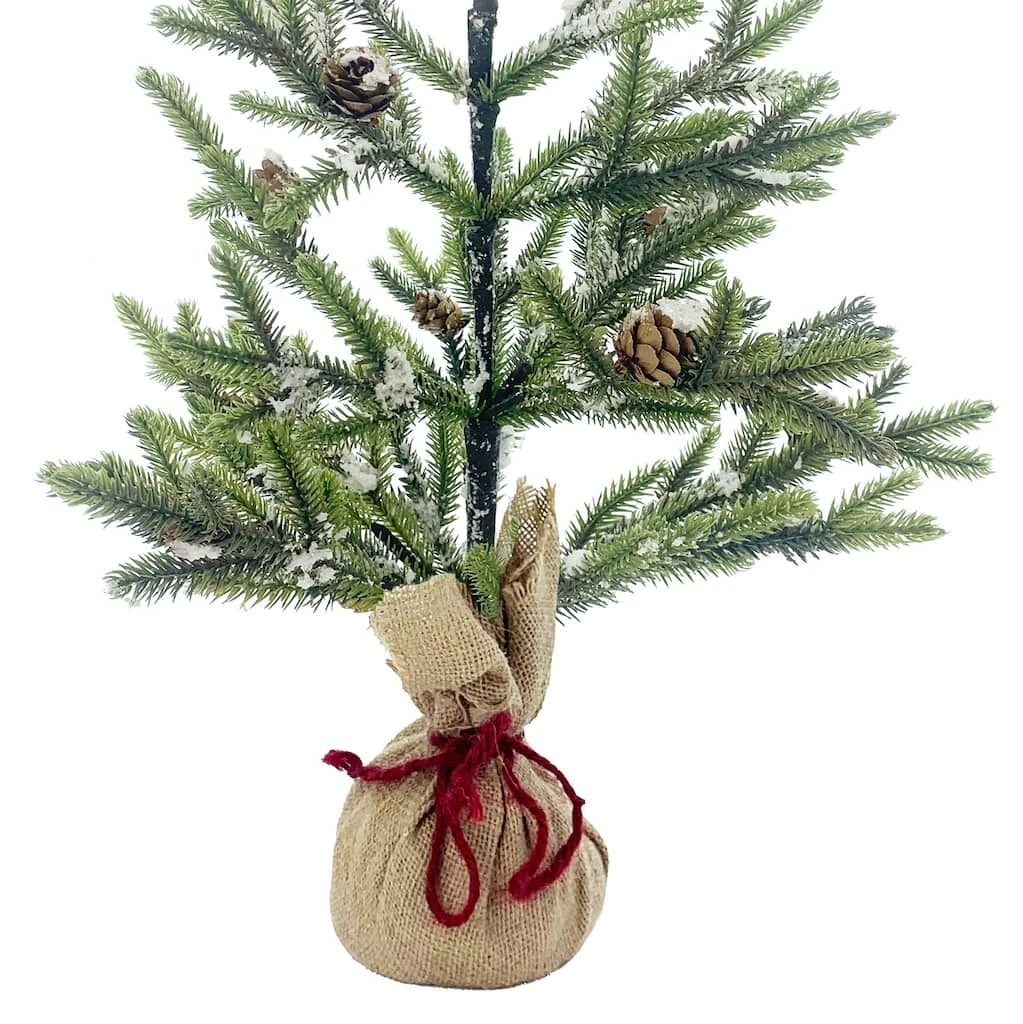 Discount 👏 24" Pine Tree with Pinecones & Snow in Burlap Bag by Ashland® ✨ 4 Discount 👏 24" Pine Tree with Pinecones & Snow in Burlap Bag by Ashland® ✨ - Image 2