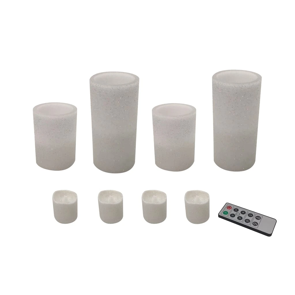 Discount π Glittery White LED Candle Set by Ashland® π₯ 3 Discount π Glittery White LED Candle Set by Ashland® π₯