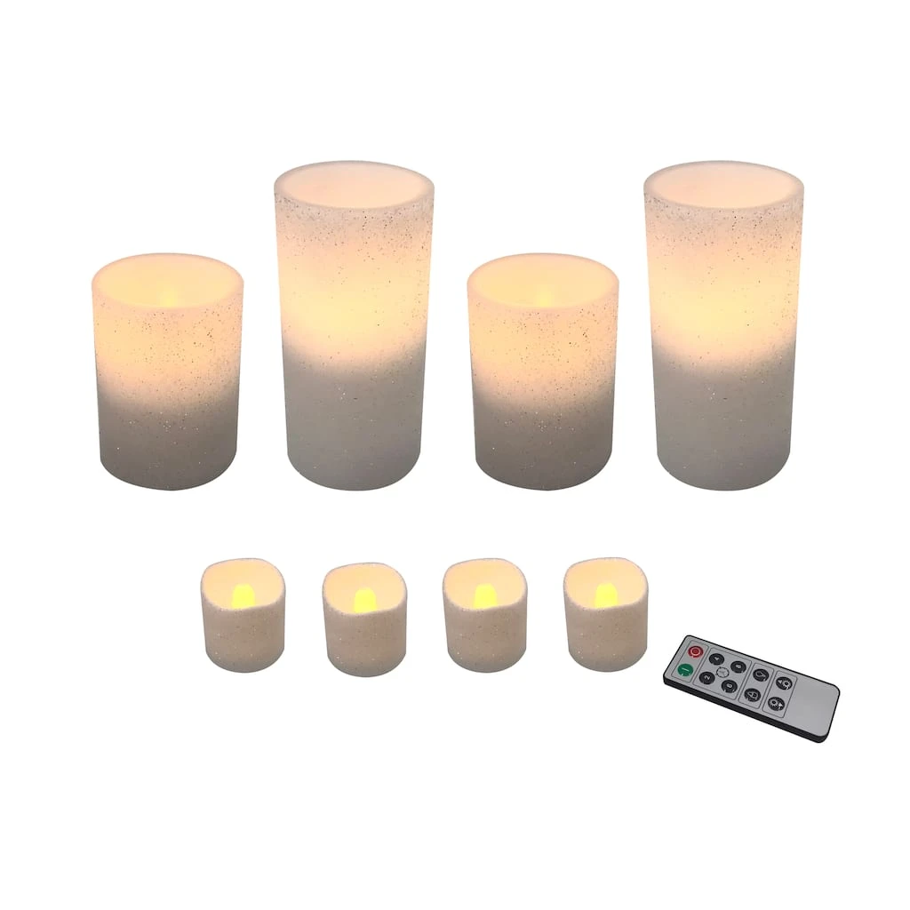 Discount π Glittery White LED Candle Set by Ashland® π₯ 4 Discount π Glittery White LED Candle Set by Ashland® π₯ - Image 2