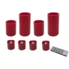 Best Pirce 🌟 Mottled Red LED Pillar Candle Set by Ashland® 👍 1 Best Pirce 🌟 Mottled Red LED Pillar Candle Set by Ashland® 👍 -Outlet Yuletide Joy Store 10675805 1