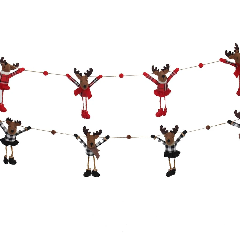 Brand new ๐ Assorted 6ft. Reindeer Garland by Ashland® โค๏ธ 3 Brand new ๐ Assorted 6ft. Reindeer Garland by Ashland® โค๏ธ