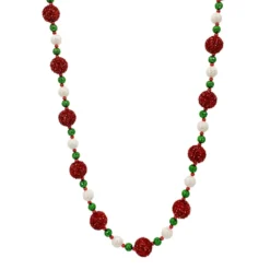 Best deal ❤️ 6ft. Red, Green & White Glitter Bead & Pom Pom Garland by Ashland® ✨