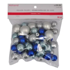 Outlet 🔔 Glittery Blue & Silver Decorative Ball Filler by Ashland® 🤩 -Outlet Yuletide Joy Store 10675974 2