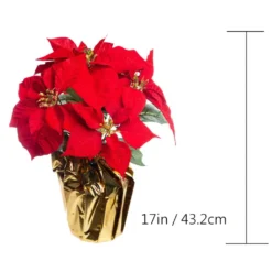 Wholesale 🥰 Red Velvet Potted Poinsettia with Gold Foil by Ashland® 🧨 -Outlet Yuletide Joy Store 10676015 3