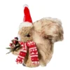 Flash Sale ✔️ 7.5" Squirrel with Red & White Hat & Scarf Natural Décor Accent by Ashland® 🛒
