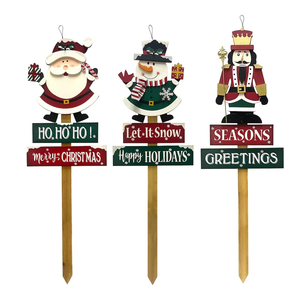 Cheap ❤️ Assorted 36" 🔔 Christmas Character Yard Stake by Ashland® ✨ 3 Cheap ❤️ Assorted 36" 🔔 Christmas Character Yard Stake by Ashland® ✨