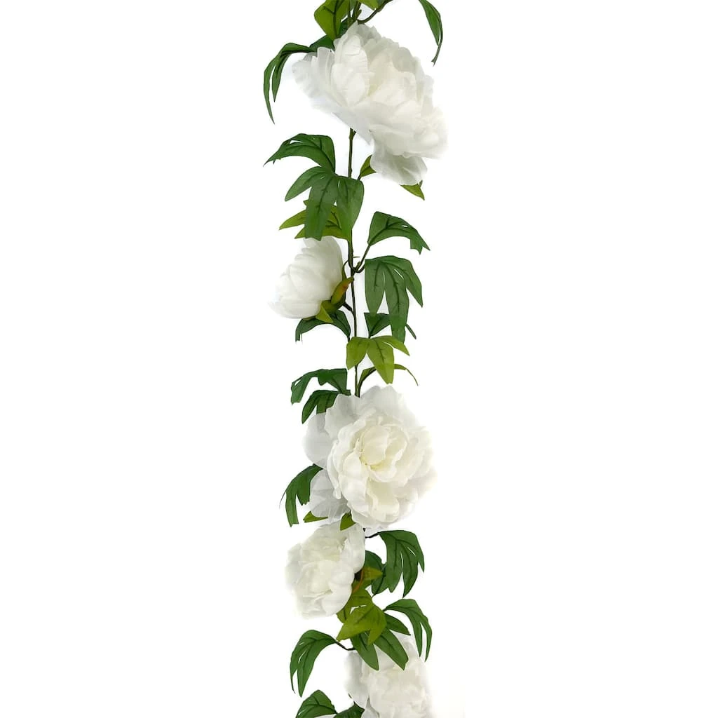 Buy 🎁 6ft. Cream Peony Garland by Ashland® ✨ 3 Buy 🎁 6ft. Cream Peony Garland by Ashland® ✨