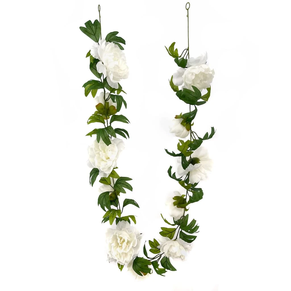 Buy 🎁 6ft. Cream Peony Garland by Ashland® ✨ 4 Buy 🎁 6ft. Cream Peony Garland by Ashland® ✨ - Image 2