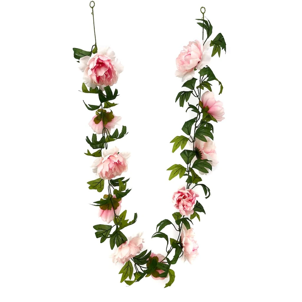 Wholesale π 6 Pack: 6ft. Pink Peony Garland by Ashland® π₯ 3 Wholesale π 6 Pack: 6ft. Pink Peony Garland by Ashland® π₯
