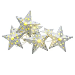 Discount 🛒 Assorted 10ct. Warm White Pierced Metal Star LED Crafting Lights by Ashland® 👏 -Outlet Yuletide Joy Store 10676617 3