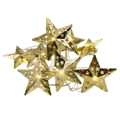 Discount 🛒 Assorted 10ct. Warm White Pierced Metal Star LED Crafting Lights by Ashland® 👏 -Outlet Yuletide Joy Store 10676617 4