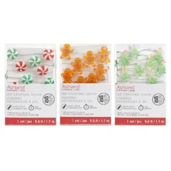 Discount 😍 Assorted 18ct. Holiday Icon LED Crafting String Lights by Ashland® ✔️