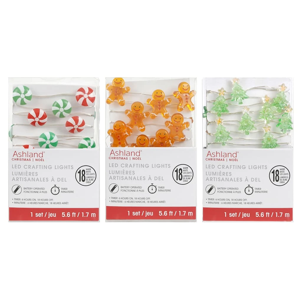 Discount 😍 Assorted 18ct. Holiday Icon LED Crafting String Lights by Ashland® ✔️ 3 Discount 😍 Assorted 18ct. Holiday Icon LED Crafting String Lights by Ashland® ✔️