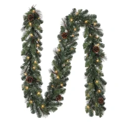 Best deal ✨ 9ft. Pre-Lit Mixed Pine & Pinecone Garland by Ashland® ⭐