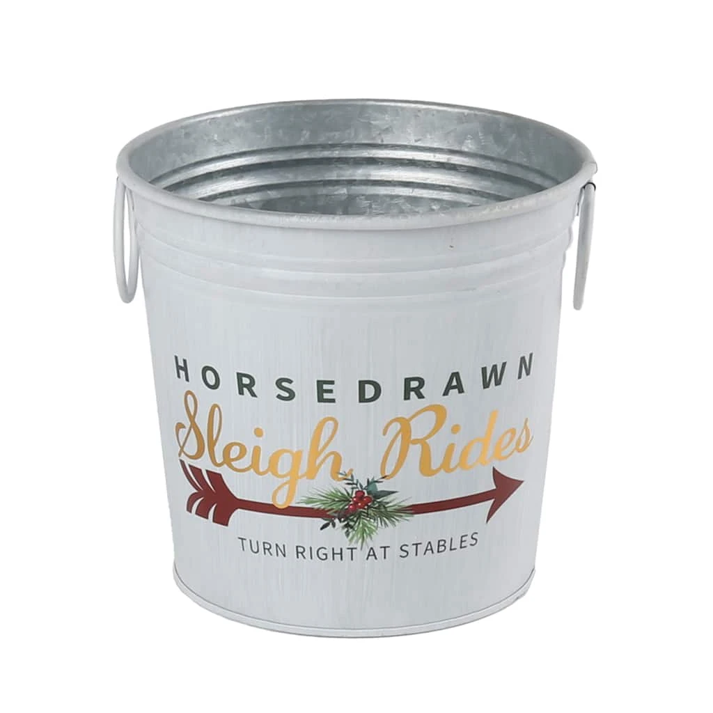 Best Sale π₯ 6.6" Sleigh Rides Metal Bucket with Handles by Ashland® π 3 Best Sale π₯ 6.6" Sleigh Rides Metal Bucket with Handles by Ashland® π