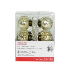 Discount ❤️ 8ct. Silver Mercury Round LED Crafting Lights by Ashland® ✨