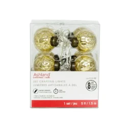 Best Pirce ❤️ 8ct. Gold Mercury Round LED Crafting Lights by Ashland® ❤️
