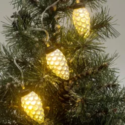 Best reviews of ✨ 8ct. White Pinecone LED Crafting Lights by Ashland® ⭐ -Outlet Yuletide Joy Store 10677022 4